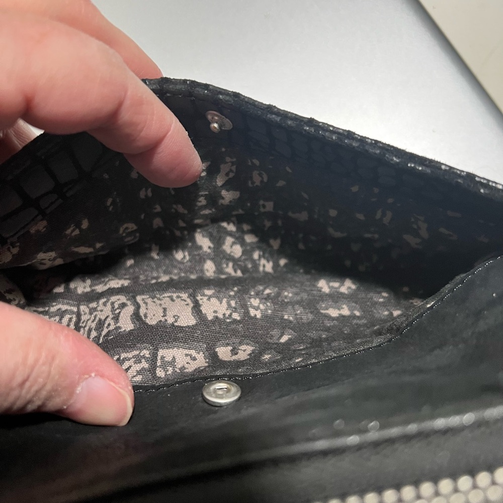 Liebeskind Berlin Black Leather Python Embossed T… - image 5